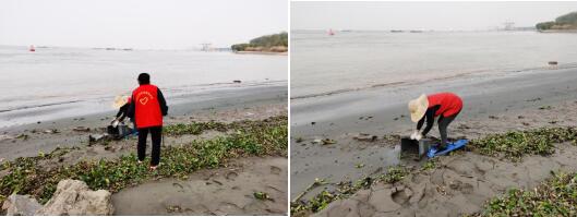 殘疾人清河岸垃圾 守護(hù)長(zhǎng)江生態(tài)