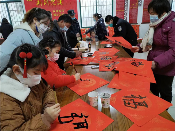 玉兔迎新年 丹青賀新春丨江寧谷里街道荊劉村開展文化惠民活動